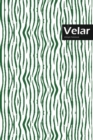 Velar Lifestyle, Animal Print, Write-in Notebook, Dotted Lines, Wide Ruled, Medium Size 6 x 9 Inch, 144 Sheets (Green) - Book