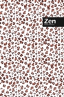 Zen Lifestyle, Animal Print, Write-in Notebook, Dotted Lines, Wide Ruled, Medium Size 6 x 9 Inch (Coffee) - Book