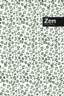 Zen Lifestyle, Animal Print, Write-in Notebook, Dotted Lines, Wide Ruled, Medium Size 6 x 9 Inch (Green) - Book