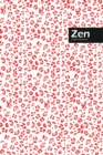 Zen Lifestyle, Animal Print, Write-in Notebook, Dotted Lines, Wide Ruled, Medium Size 6 x 9 Inch (Red) - Book