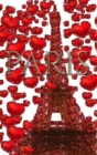 Paris Valentine's glitter Red hearts Eiffel Tower creative blank Journal : Paris Valentine's Red hearts Eiffel Tower glitter creative blank Journal - Book