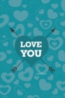 Love You Notebook, Blank Write-in Journal, Dotted Lines, Wide Ruled, Medium (A5) 6 x 9 In (Royal Blue) - Book