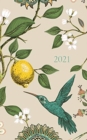 2021 : Hummingbird Planner: 6 x 9 Greyscale Interiors Hardback - Book