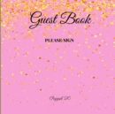 Guest Book- Pastel Pink - For any occasion - 66 color pages -8.5x8.5 Inch - Book