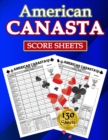 American Canasta Score Sheets : 130 Large Score Pads for Scorekeeping - American Canasta Score Cards - American Canasta Score Pads with Size 8.5 x 11 inches - Book