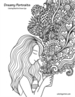 Dreamy Portraits Coloring Book for Grown-Ups 1 - Book