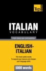 Italian vocabulary for English speakers - 5000 words - Book