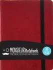Monsieur Notebook Leather Journal - Red Plain Small A6 - Book
