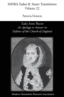 'an Apology or Answer in Defence of the Church of England' : Lady Anne Bacon's Translation of Bishop John Jewel's 'apologia Ecclesiae Anglicanae' - Book