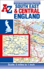 South East & Central England Road Map - Book