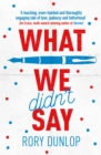 What We Didn't Say - eBook