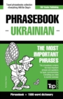 English-Ukrainian phrasebook and 1500-word dictionary - Book
