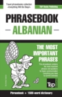 English-Albanian phrasebook and 1500-word dictionary - Book