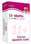 11+ CEM Maths Revision Question Cards - Ages 10-11 - Book