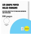 CM Graph Paper (Ruled Margins) : An extra-large (8.5 by 11.0 inch) centimeter grid paper book - Book