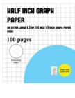 Half Inch Graph Paper : An extra-large (8.5 by 11.0 inch) graph GRID book - Book