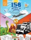 Livre de Coloriage Camion Avion Voiture Train Bateau : et dinosaures, 158 pages a colorier qui feront le bonheur de votre enfant toute l'annee! pour les enfants de 4 a 8 ans, 3 en 1 - Book