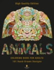 Animals Coloring Book For Adults : 101 Hand-Drawn Designs - Book