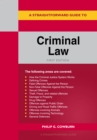 A Straightforward Guide To Criminal Law - Book