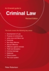 An Emerald Guide To Criminal Law : Revised Edition - Book