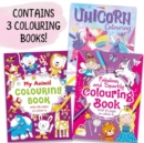 Three Amazing Colouring Books - Book