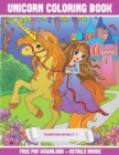 Coloring Book for Girls 5 - 7 (Unicorn Coloring Book) : A Unicorn Coloring (Colouring) Book with 30 Coloring Pages That Gradually Progress in Difficulty: This Book Can Be Downloaded as a PDF and Print - Book