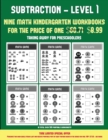 Taking Away for Preschoolers (Subtraction Level 1) : 30 Black and White Preschool/Kindergarten Subtraction Worksheets (Includes 8 Additional Downloadable PDF Books Worth $60.71) - Book
