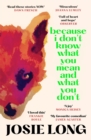 Because I don't know what you mean and what you don't - eBook