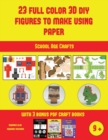 School Age Crafts (23 Full Color 3D Figures to Make Using Paper) : A great DIY paper craft gift for kids that offers hours of fun - Book