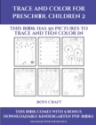 Boys Craft (Trace and Color for preschool children 2) : This book has 50 pictures to trace and then color in. - Book