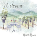 Vineyard themed Guest Book, vacation home, comments book, holiday home, visitor book to sign - Book