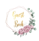 Guest Book for visitors and guests to sign at a party, wedding, baby or bridal shower (hardback) - Book