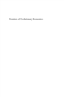 Frontiers of Evolutionary Economics : Competition, Self-Organization and Innovation Policy - eBook