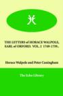 The Letters of Horace Walpole, Earl of Orford. Vol. 2 1749-1759.. - Book