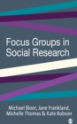Focus Groups in Social Research - eBook
