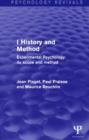 Experimental Psychology Its Scope and Method: Volume I : History and Method - Book