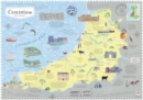 WALES ON THE MAP CEREDIGION POSTER ENGLI - Book