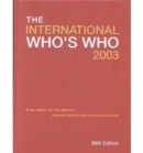 The International Who's Who Book 2003 and Online Bundle - Book