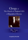 Clergy of the Church of England 1835 - Part Three : A Biographical Directory - Book