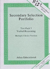 Secondary Selection Portfolio : Verbal Reasoning Practice Papers (Multiple-choice Version) Test Pack 3 - Book