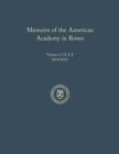 Memoirs of the American Academy in Rome, Vol. 59 (2014) / 60 (2015) - Book