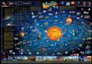 Solar system children's map wall map laminated - Book