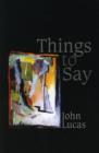 Things to Say - Book