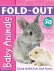Fold-Out Poster Sticker Book: Baby Animals - Book