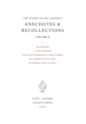 Anecdotes and Recollections II - Book