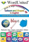 Colours and Shapes in English : Write & Wipe Flashcards - Book