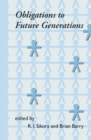 Obligations to Future Generations - eBook