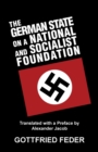 The German State on a National and Socialist Foundation - Book