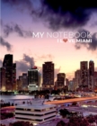 My NOTEBOOK : Block Notes Capital City Cover - MIAMI - 101 Pages Dotted Diary Journal Large size (8.5 x 11 inches) - Book