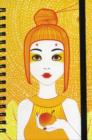 Girl with Apple Spiral Notebook - Book